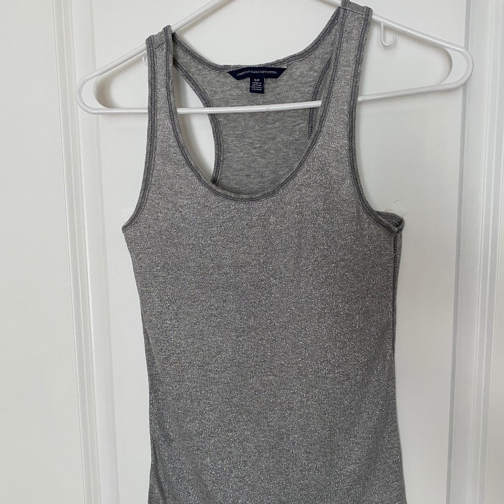american eagle: shimmer tank top